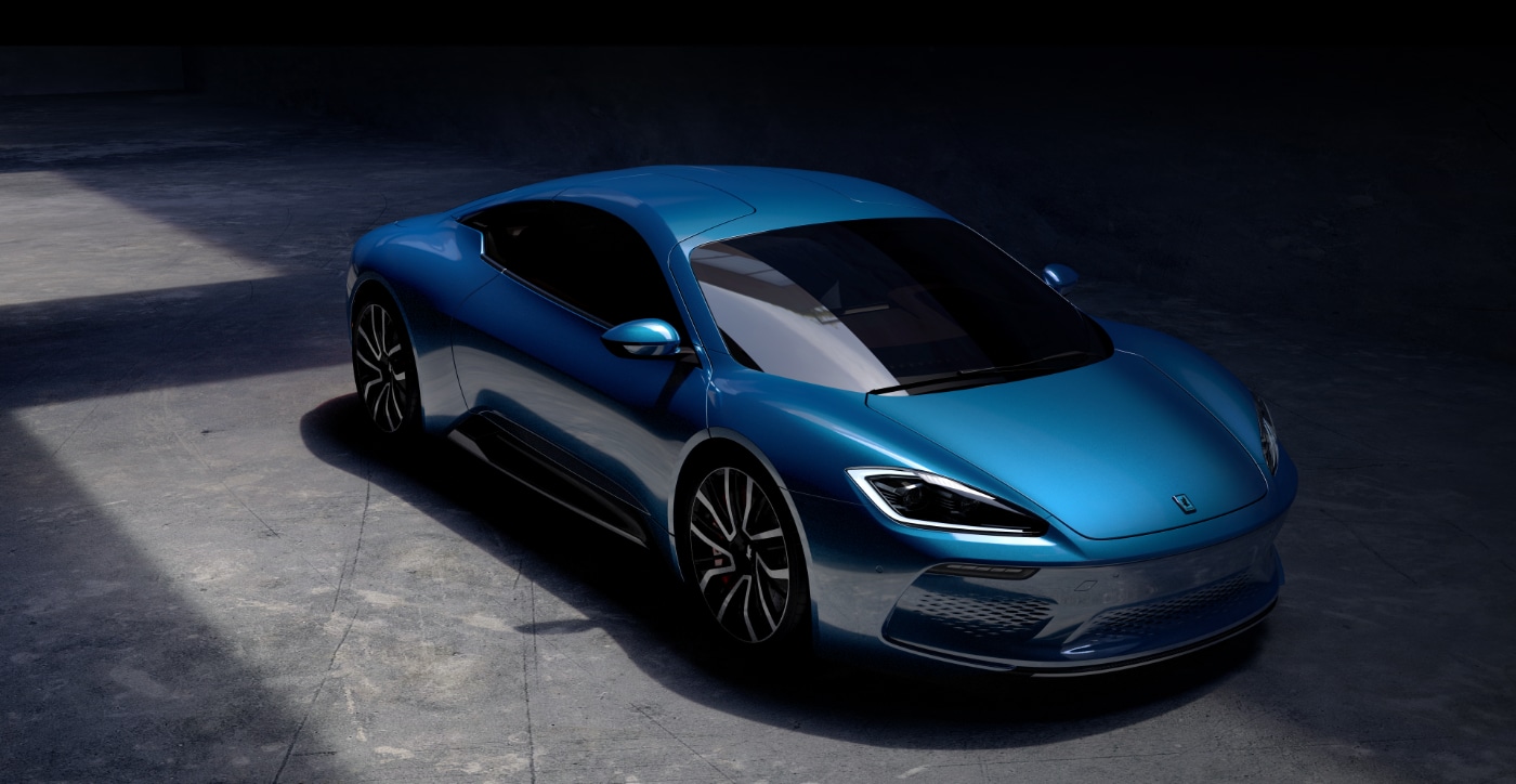 Blue Isdera GT